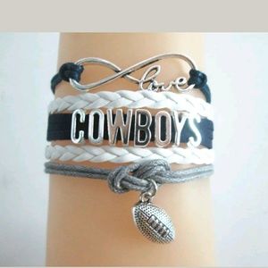 Dallas Cowboys Football Charm Bracelet